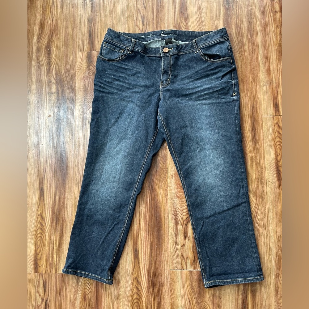 Lane Bryant Genius Fit Capri Jeans Stretch Size 18